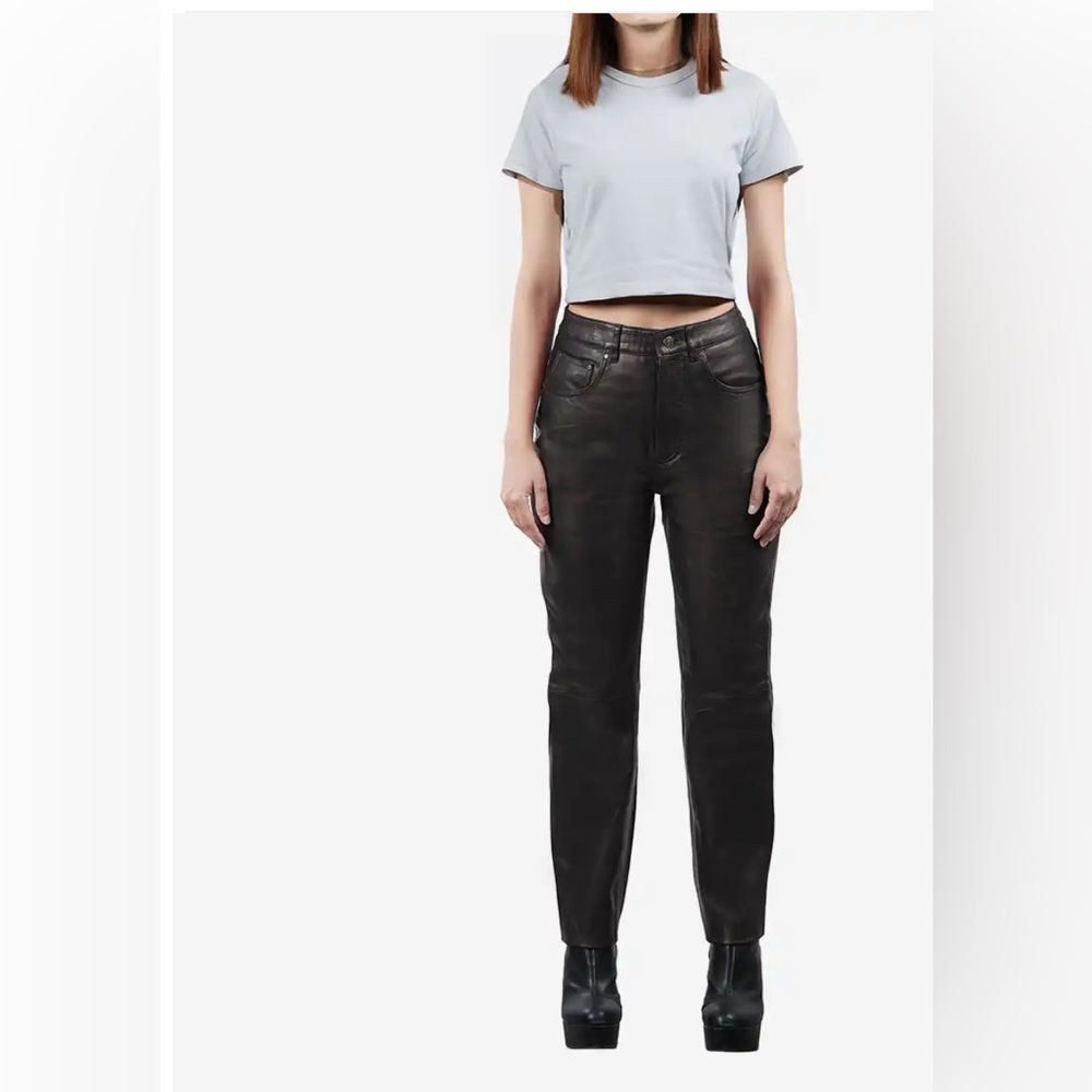 Worth Petite SZ 4 Buttery Soft Genuine Leather Pants
